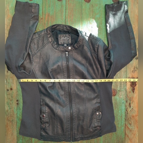 COPY - Selby Collection women's slate faux leather jacket XXL excellent used co… - Picture 10 of 11